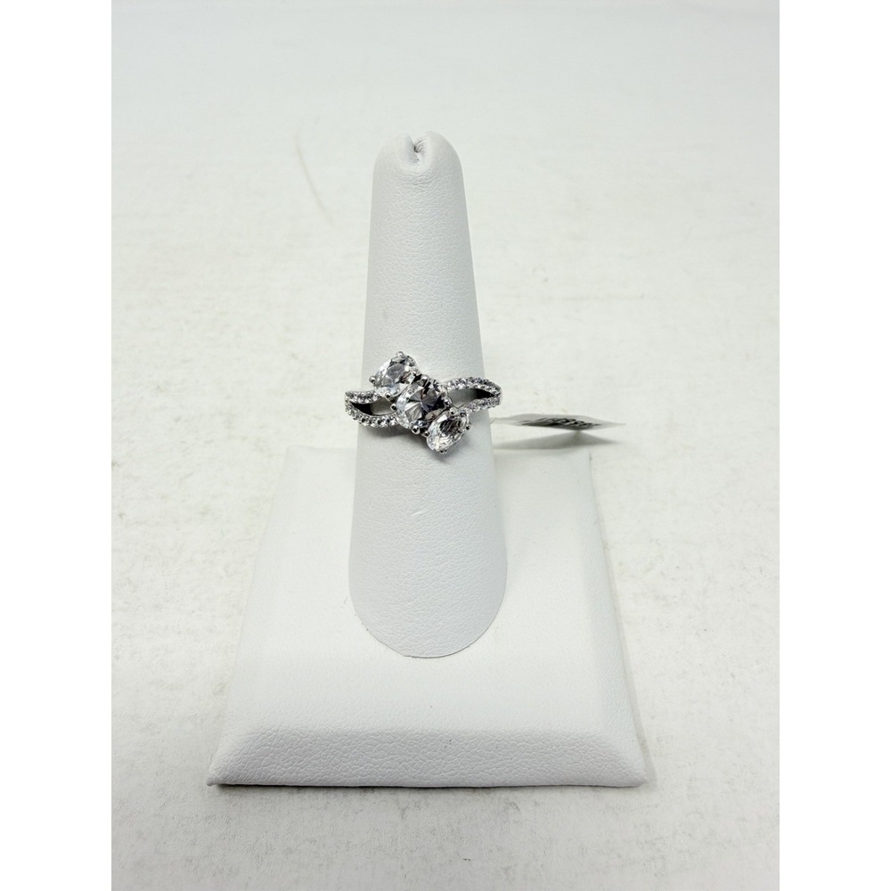 Shop LC Petalite/Cambodian Zircon in Sterling‎ Silver Split Size 7 Ring 5569